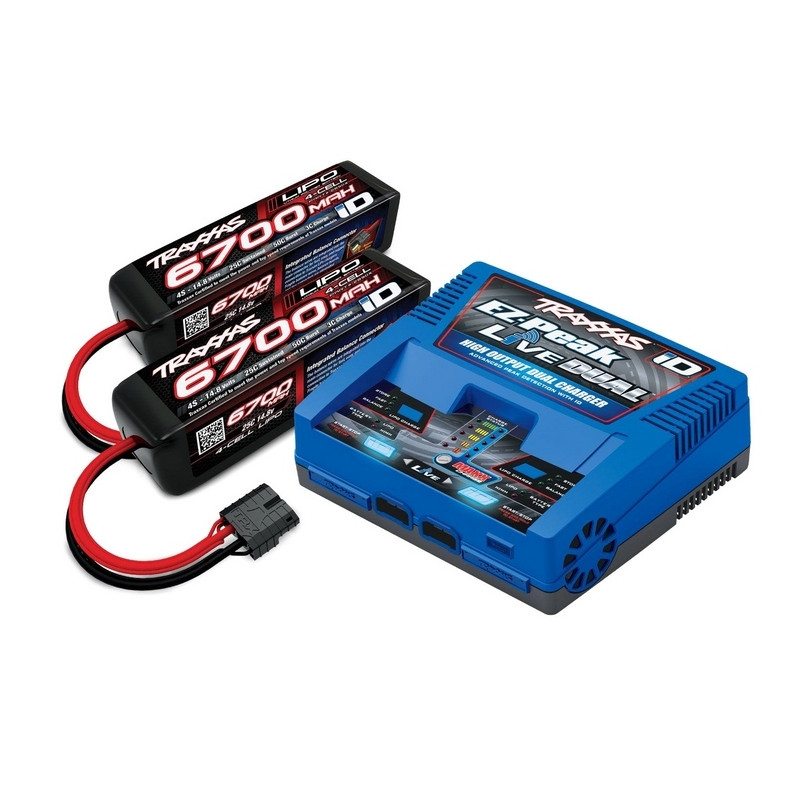 Pack Chargeur EZ-Peak Live ID + Accus 4S 14.8V-TRAXXAS 2997G