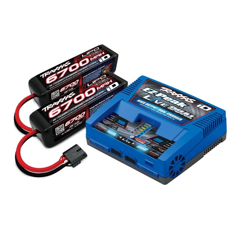 Pack Chargeur EZ-Peak Live ID + Accus 4S 14.8V-TRAXXAS 2997G