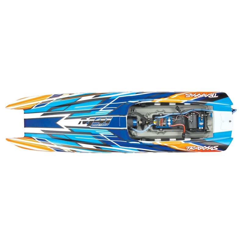 Catamaran M41 Power Boat Brushless Orange - TRAXXAS 57046-4O