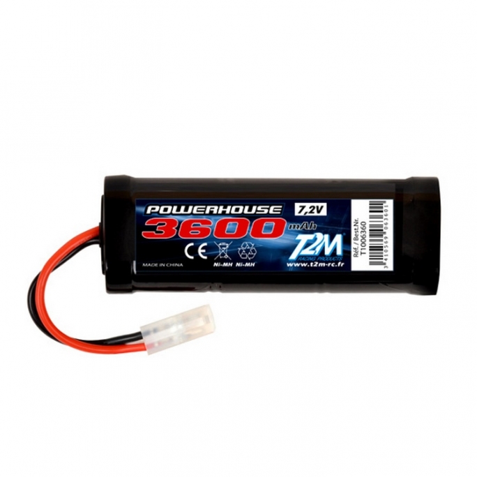 Batterie Ni-MH powerhouse 3600 mAh, 7.2V - T2M T1006360