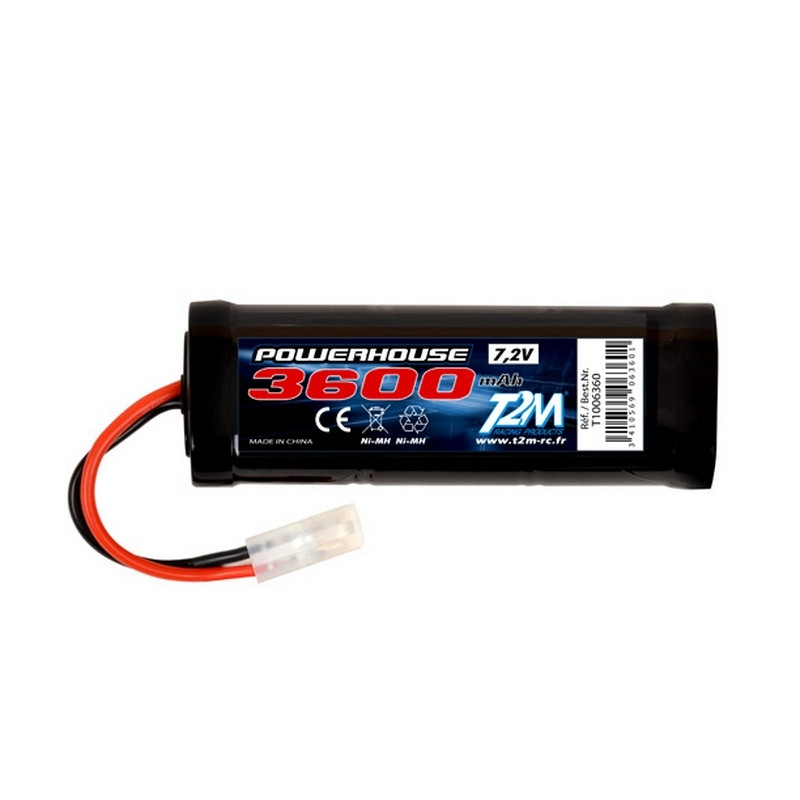 Batterie Ni-MH powerhouse 3600 mAh, 7.2V - T2M T1006360