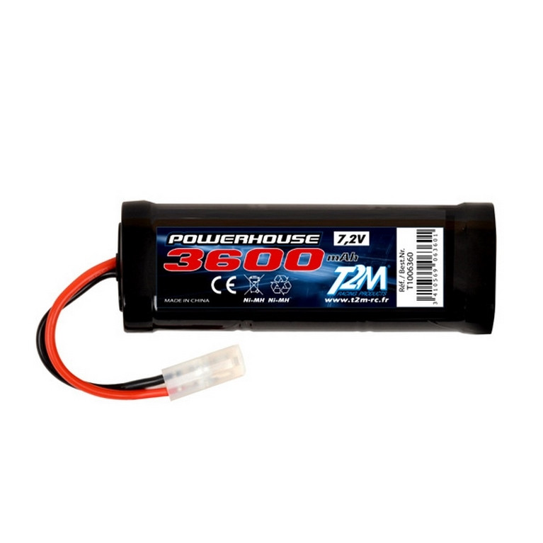 Batterie Ni-MH powerhouse 3600 mAh, 7.2V - T2M T1006360