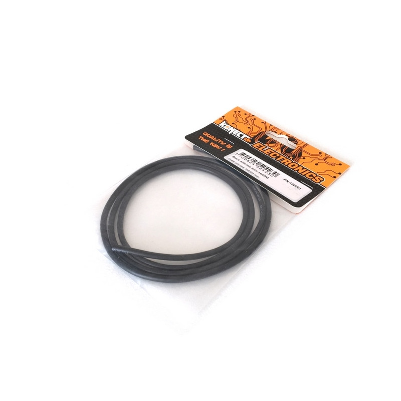 Câble silicone 14AWG Noir - 1/10 - KONECT KN-130201