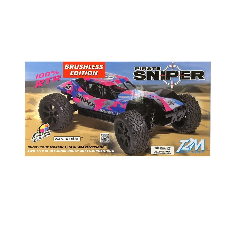 Buggy Pirate Sniper Bleu 4WD, RTR - 1/10XL - T2M T4923