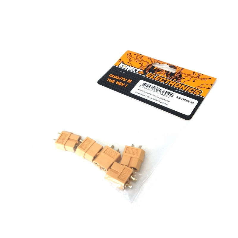 5 Prises type XT60 femelle - 1/10 - KONECT KN-130326-5F