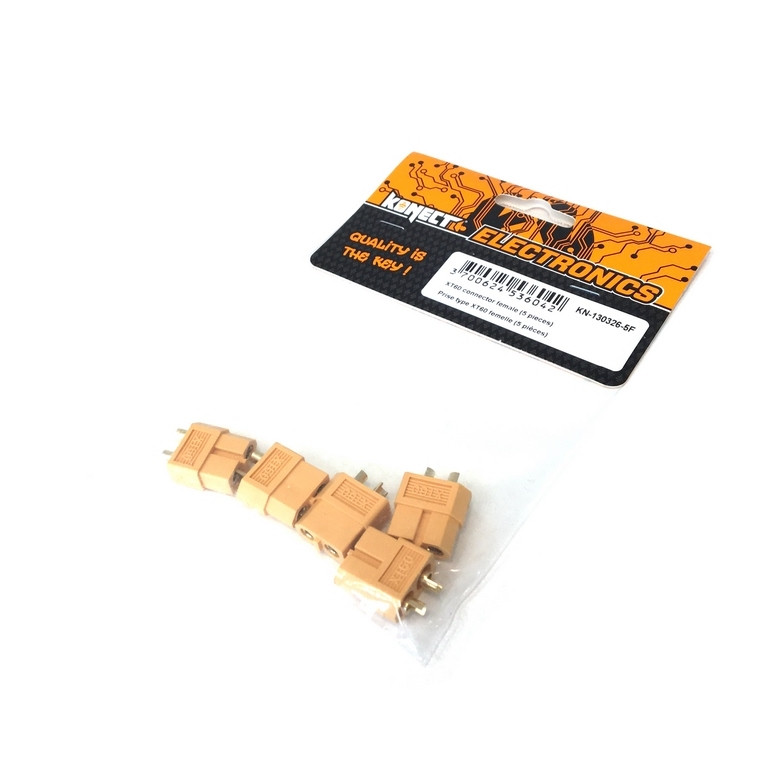 5 Prises type XT60 femelle - 1/10 - KONECT KN-130326-5F