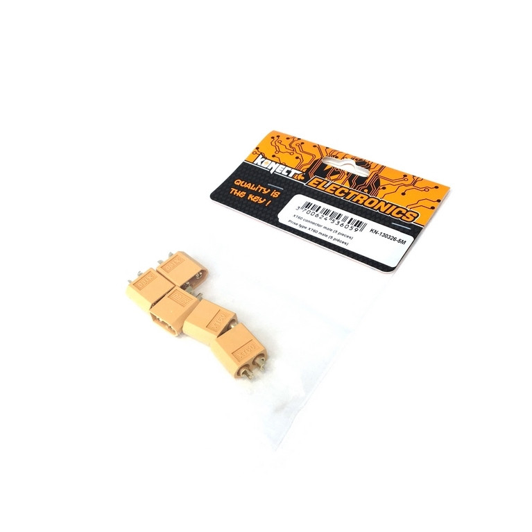 5 Prises type XT60 mâle - 1/10 - KONECT KN-130326-5M