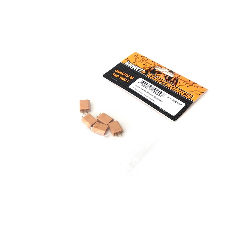 5 Prises type XT30 mâle - 1/10 - KONECT KN-130328-5M