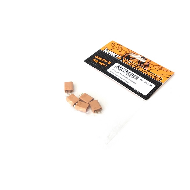 5 Prises type XT30 mâle - 1/10 - KONECT KN-130328-5M