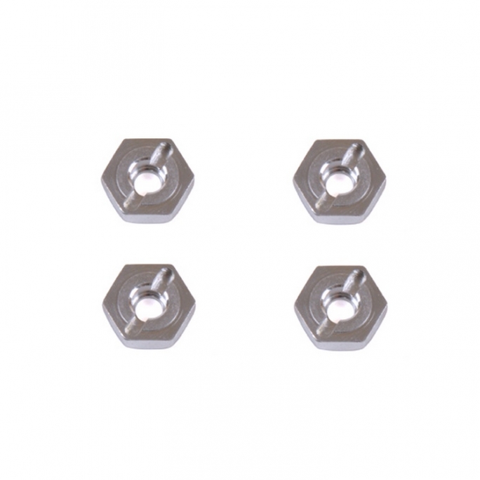 4 Hexagones de roues aluminium Pirate Rocker - 1/8 - T2M T4939/141