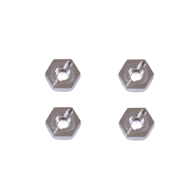 4 Hexagones de roues aluminium Pirate Rocker - 1/8 - T2M T4939/141