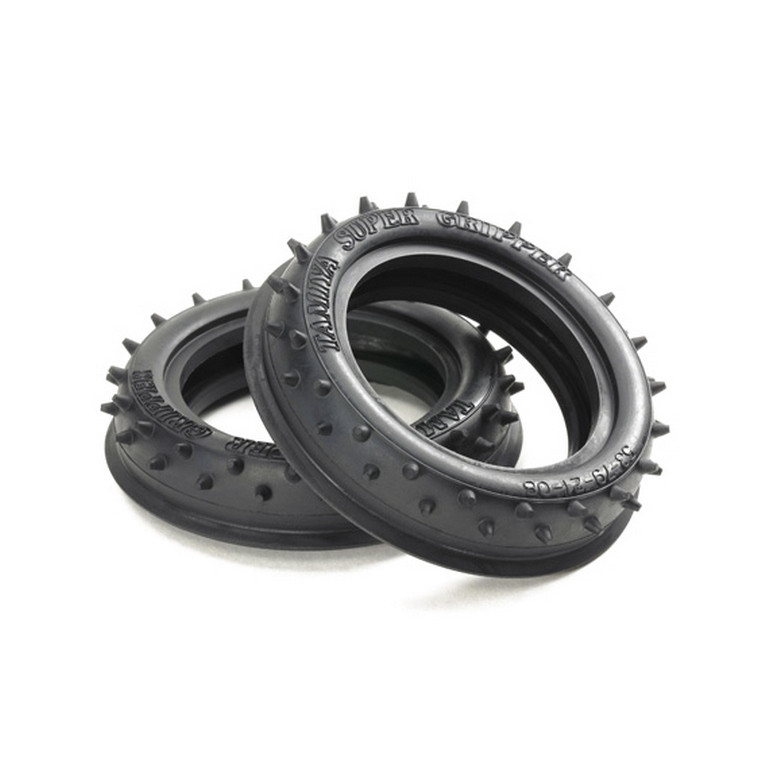 2 Pneus Av 4x2 a picots DT03 - 1/10 - TAMIYA 54896