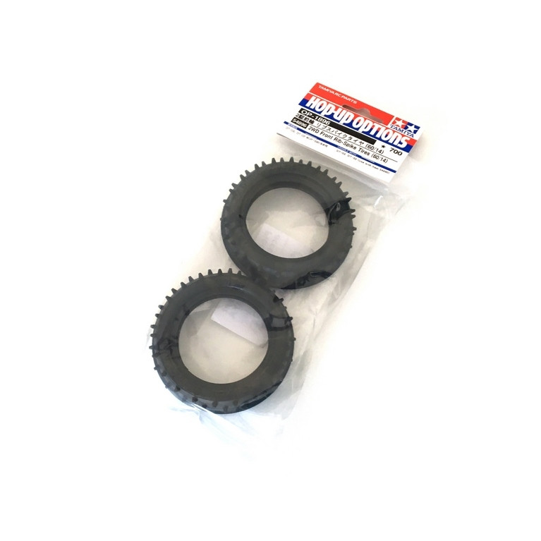 2 Pneus Av 4x2 a picots DT03 - 1/10 - TAMIYA 54896