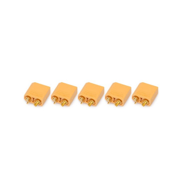 5 Prises Type XT90 Mâle - KONECT KN-130327-5M