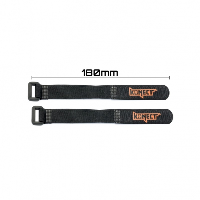 2 straps pour accus Lipo 180mm - KONECT KN-LIPO.STRAP-180