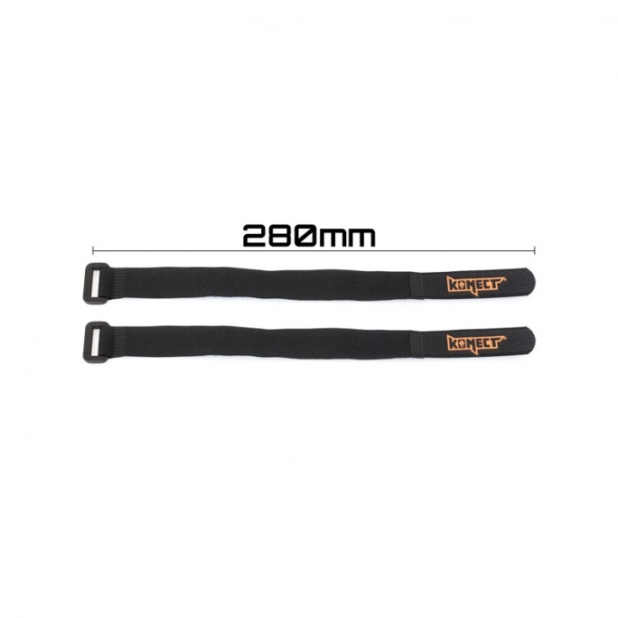 2 straps pour accus Lipo 280mm - KONECT KN-LIPO.STRAP-280