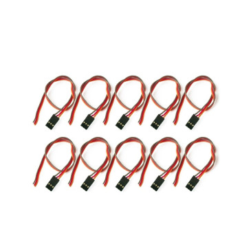 10 cordons Servo Male Universel 30 cm - 1/10 - KONECT KN-130452-10M