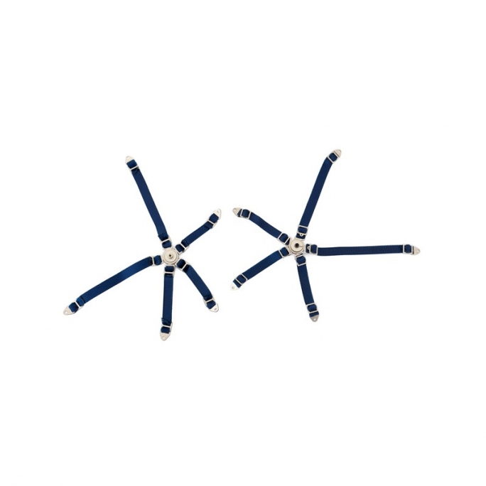 2 ceintures de siège baquet bleu avec attache en métal -  HOBBYTECH HTSU1801077
