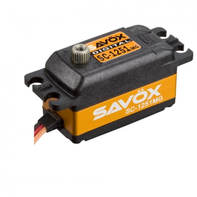 Servo digital 9Kg-0.09s rabaissé -  SAVOX SC-1251MG