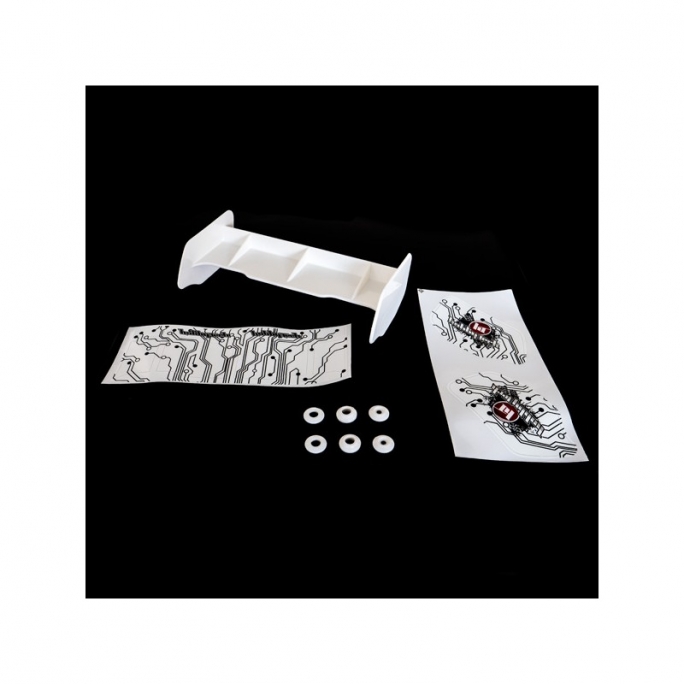 Aileron buggy plastique + stickers - HOBBYTECH HT501550