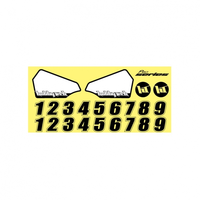 Planche de stickers aileron STR8 -  HOBBYTECH STICK-WING