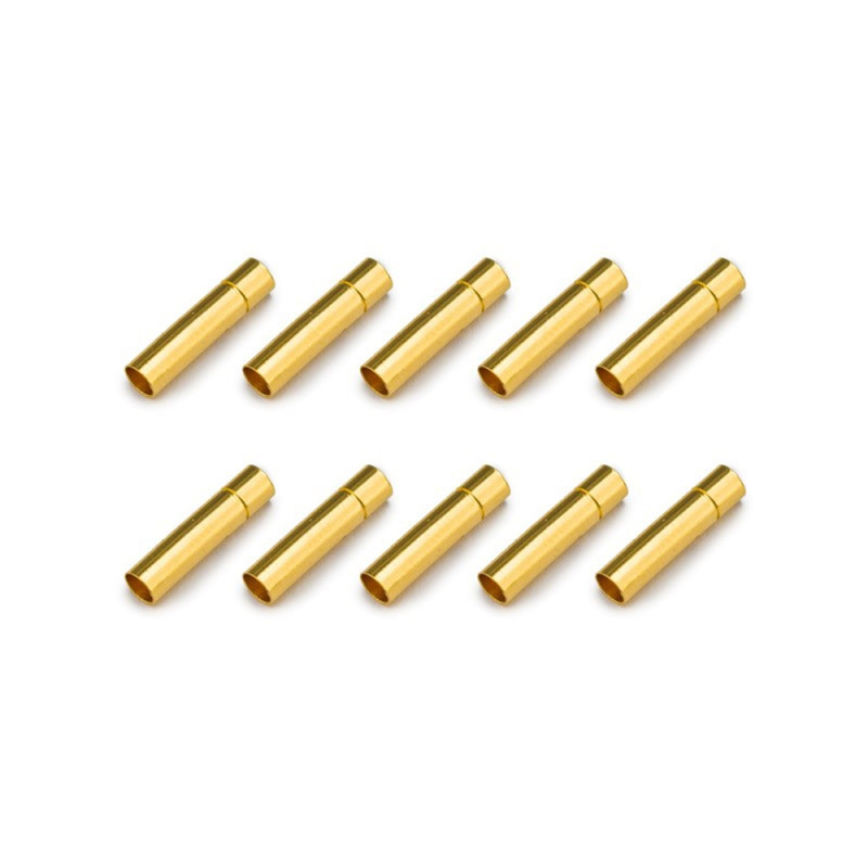 10 Prises plaquées Or PK 3 mm femelle - 1/10 - KONECT KN-130306-10F