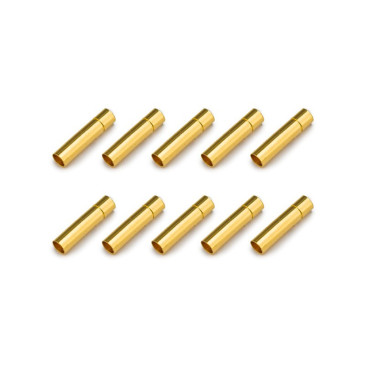 10 Prises plaquées Or PK 3 mm femelle - 1/10 - KONECT KN-130306-10F