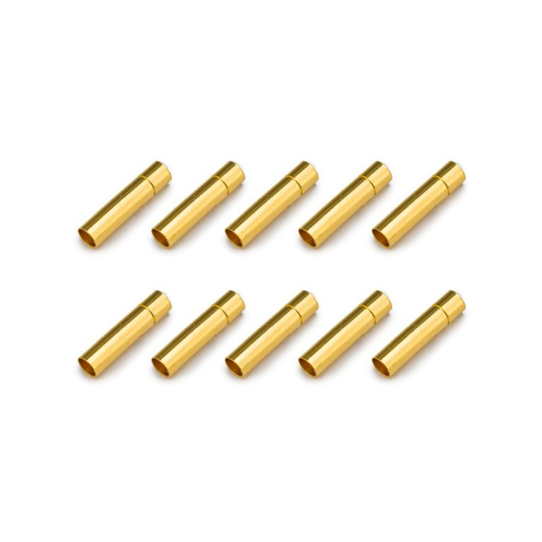 10 Prises plaquées Or PK 3 mm femelle - 1/10 - KONECT KN-130306-10F