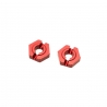 Hexagones de roues avant Aluminium - Clavette 2mm - 1/10 - HOBBYTECH REVBX014