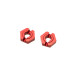 Hexagones de roues avant Aluminium - Clavette 2mm - 1/10 - HOBBYTECH REVBX014