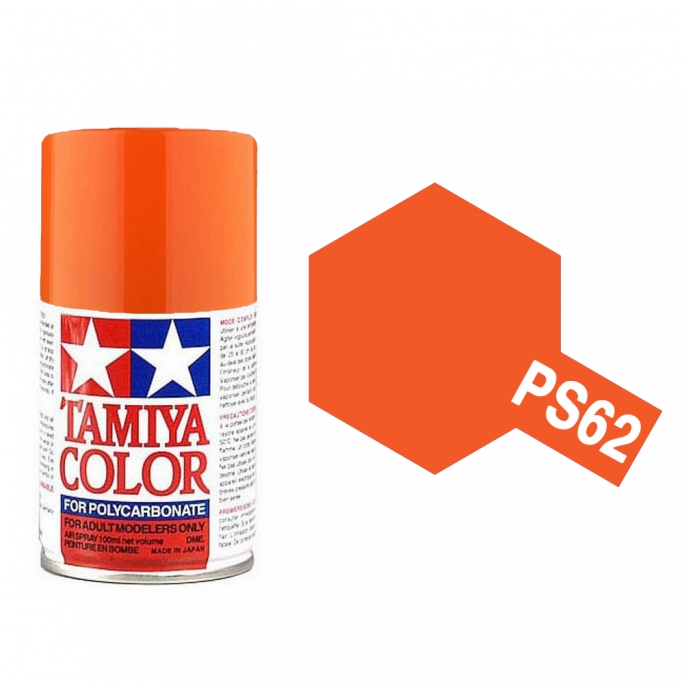 Orange Pur Polycarbonate Spray de 100ml-TAMIYA PS62