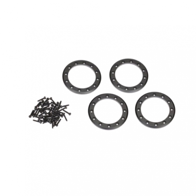 4 cerclages Beadlock Noirs - 1/10 - TRAXXAS 8169T
