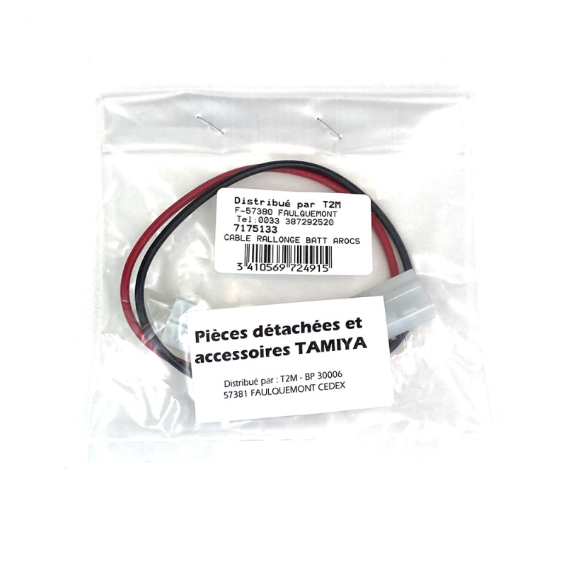 Cable rallonge Batterie 250 mm Arocs - 1/10 - TAMIYA 7175133