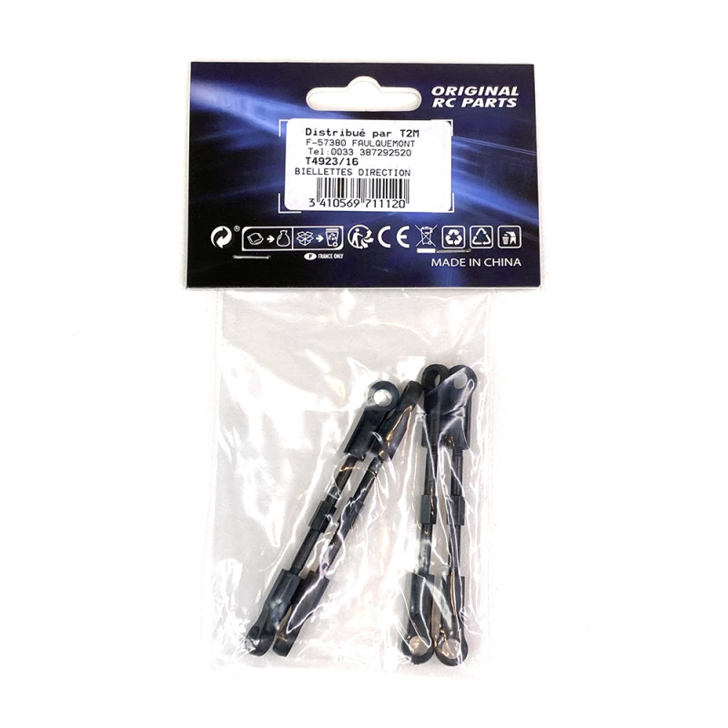 4 Biellettes de direction Pirate Sniper - 1/10 - T2M T4923/16
