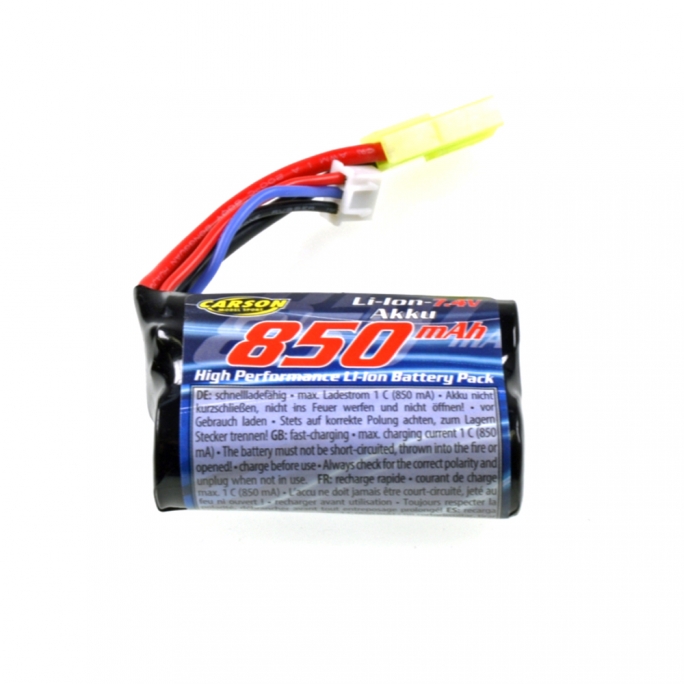 Batterie 7.4V / 850mAh Power LiION Mini-TAM - CARSON 500608147