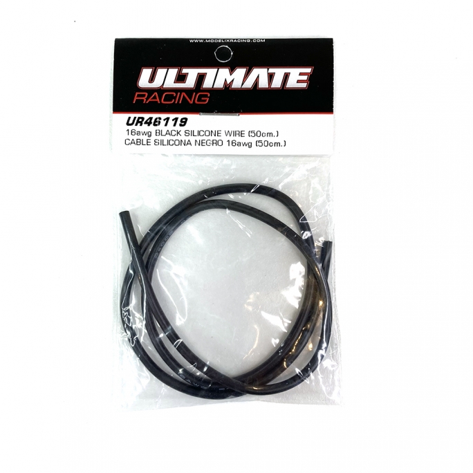 Câble Silicone Noir 16 awg 50 cm - UR46119