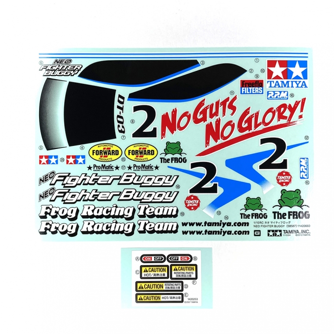 Planche de Stickers Neo Fighter - TAMIYA 9495811 - 1/10