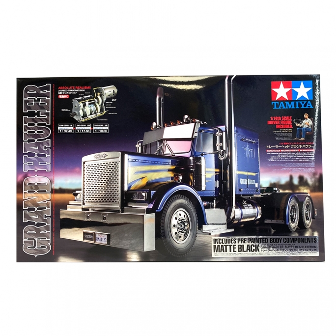 Camion Américain Grand Hauler "Black Matt Edition" Kit - TAMIYA 56356 - 1/14