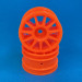 Jantes 11 branches orange T3-01 (x 2) - TAMIYA 54913 - 1/10