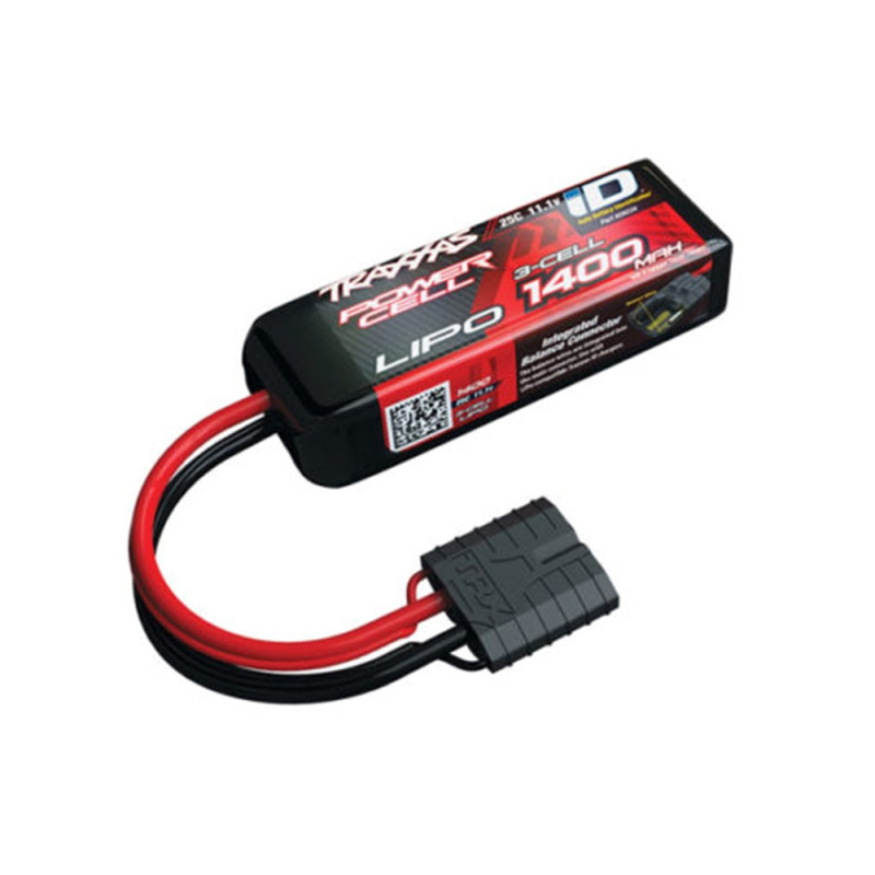 Accu Lipo ID 11.1V 1400 mAh 3S - TRAXXAS 2823X - 1/16