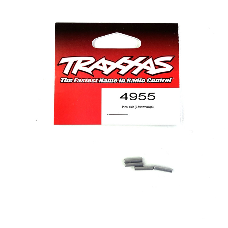 Goupilles d'essieu 2.5 x 12 mm (x4) - TRAXXAS 4955