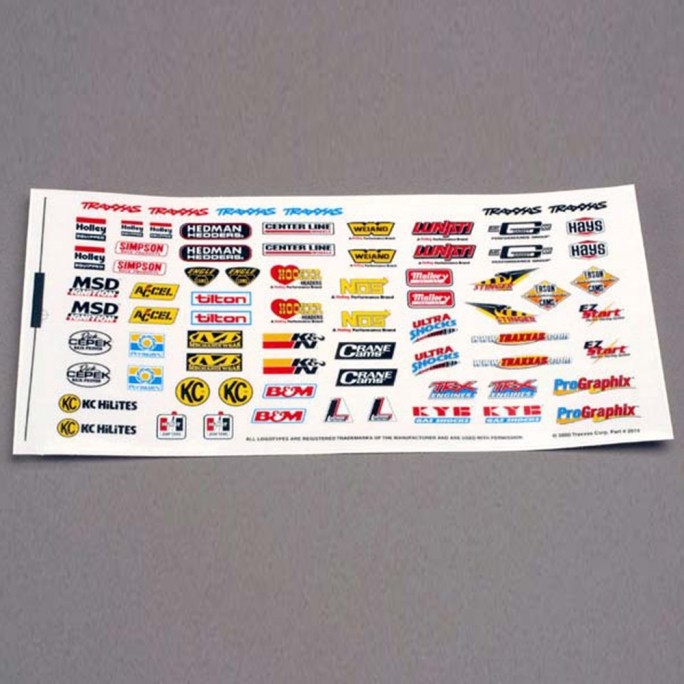 Planche de Stickers / Sponsors / Racing - TRAXXAS 2514