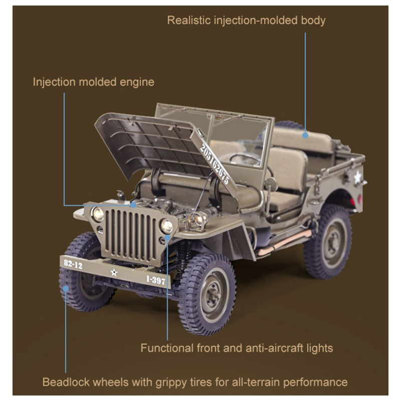 Jeep Willys 1941 "MB Scaler" (RS Version) - ROC HOBBY ROC001RS - 1/6