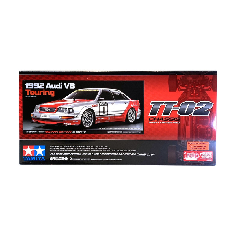 Audi V8 Touring 1992, TT02 4WD Kit - TAMIYA 58699 - 1/10