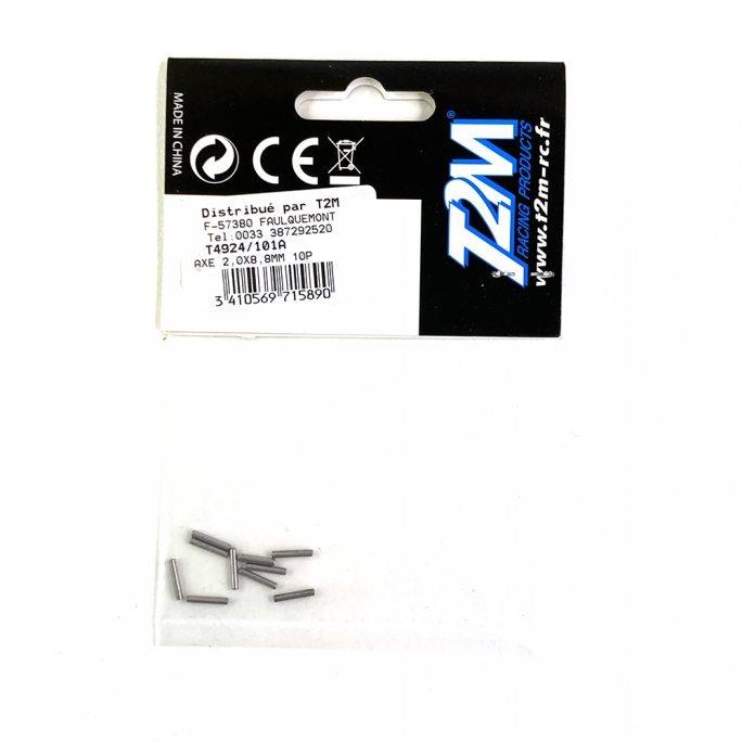 Axes 2,0 x 8,8 mm pour Pirate Furious (x10) - T2M T4924/101A