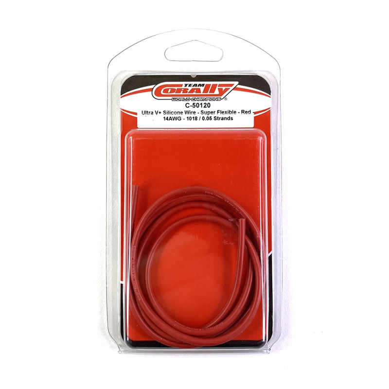 Fil Rouge Ultra V+ Silicone Super Flexible 14AWG 1m - CORALLY  50120