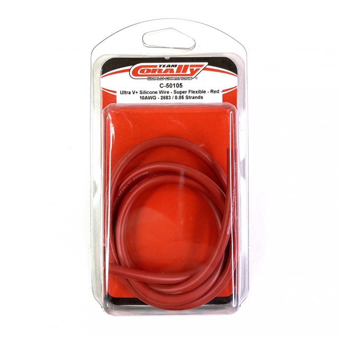 Fil Rouge Ultra V+ Silicone Super Flexible 10AWG 1m - CORALLY  50105