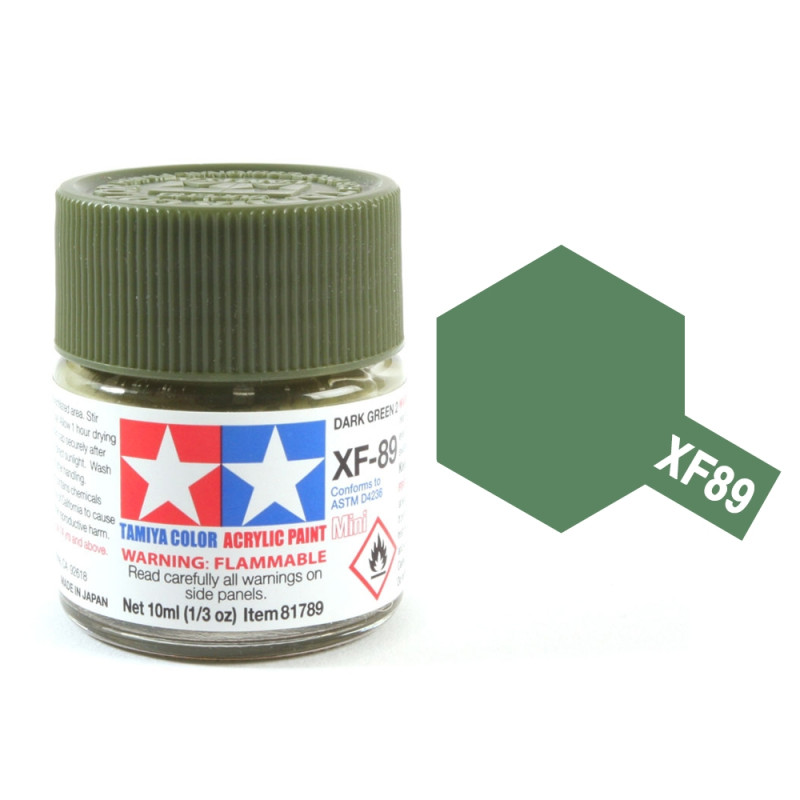 Vert Sombre 2 pot de 10ml - TAMIYA XF89