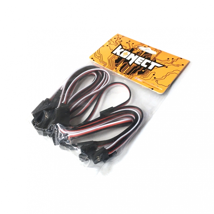 Rallonges 30 cm 22 AWG UNIVERSELLE Futaba (x10) - KONECT KN13050410