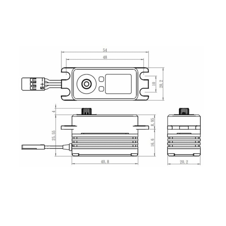 Servo Monster HV Low Profil 30kg / 0,065s 7.4V - SAVOX SB2262SG